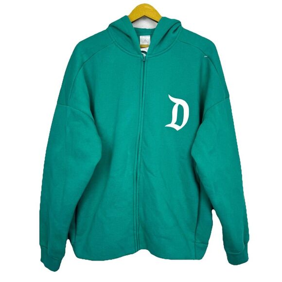 NWOT Disney Disneyland Spirit Jacket Full Zip Hoodie Size L Green Unisex - Picture 3 of 9